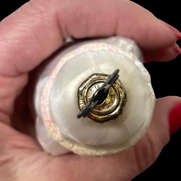 Vintage Inge Glas Ornament Father Frost White Santa Mercury Glass Germany 4096? - Picture 11 of 16